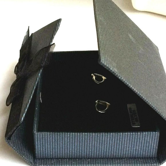 925 Sterling Silver Floating Heart Earrings Hearts Love Valentines Day Gift Box - Picture 6 of 10